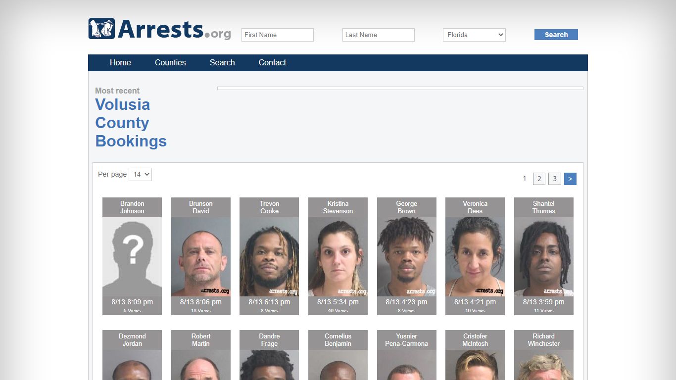 Volusia County Arrests and Inmate Search